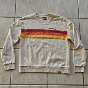 Womens Tech Styles Montana Fleece Sweatshirt Sweater Size Medium M Cream